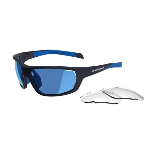 





نظارات لركوب الدراجات الهوائية الجبلية بعدسان فئة كات 0+ 3 قابلة للتبديل - زرقاء