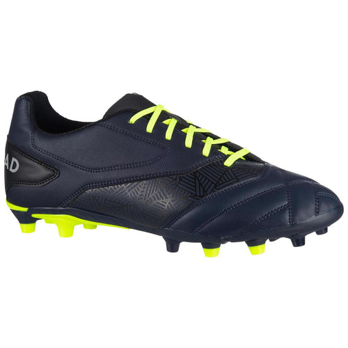 





حذاء R100 FG لرياضة الرقبي مناسب لملاعب العشب الصناعي - أزرق / أصفر