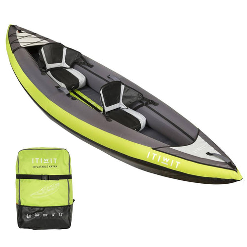 





قارب كاياك قابل للنفخ لفرد أو فردين - أخضر