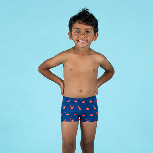 





شورت سباحة للبيبي / الأطفال - شرائط مطبوعة باللون الأزرق