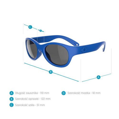 





نظارة شمسية للأطفال للتنزه - مناسبة لسن  2-4 سنوات - الفئة 3
